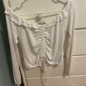 White off the shoulder top